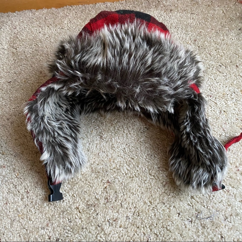 LIDS Plaid fuzzy hat